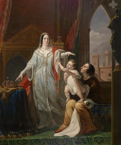 The Royal Fate of Infant Frederick II of Hohenstaufen in Childhood by Pelagio Palagi